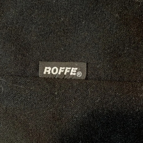 Vintage Roffe Stirrup black ski pants size 30 - Picture 5 of 5